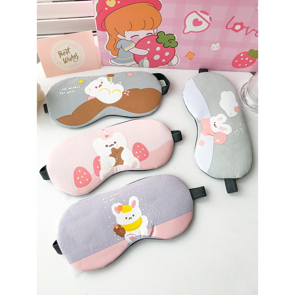 可愛卡通眼罩睡眠專用遮光睡覺學生午睡緩解眼疲勞冰袋遮眼罩冰敷-細節圖5