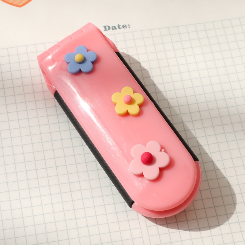 少女心氣囊梳可愛隨身便攜折疊梳子鏡子梳子兩用防靜電按摩氣墊梳-細節圖10