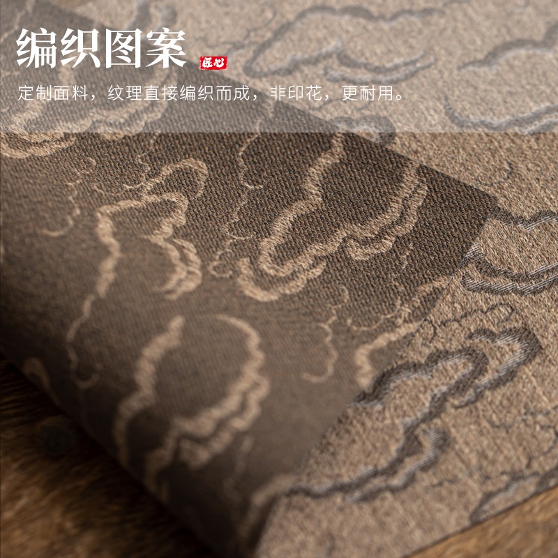 防水茶席宮廷麻布禪意布藝復古中國風茶道配件中式茶盤墊棉麻桌旗-細節圖4