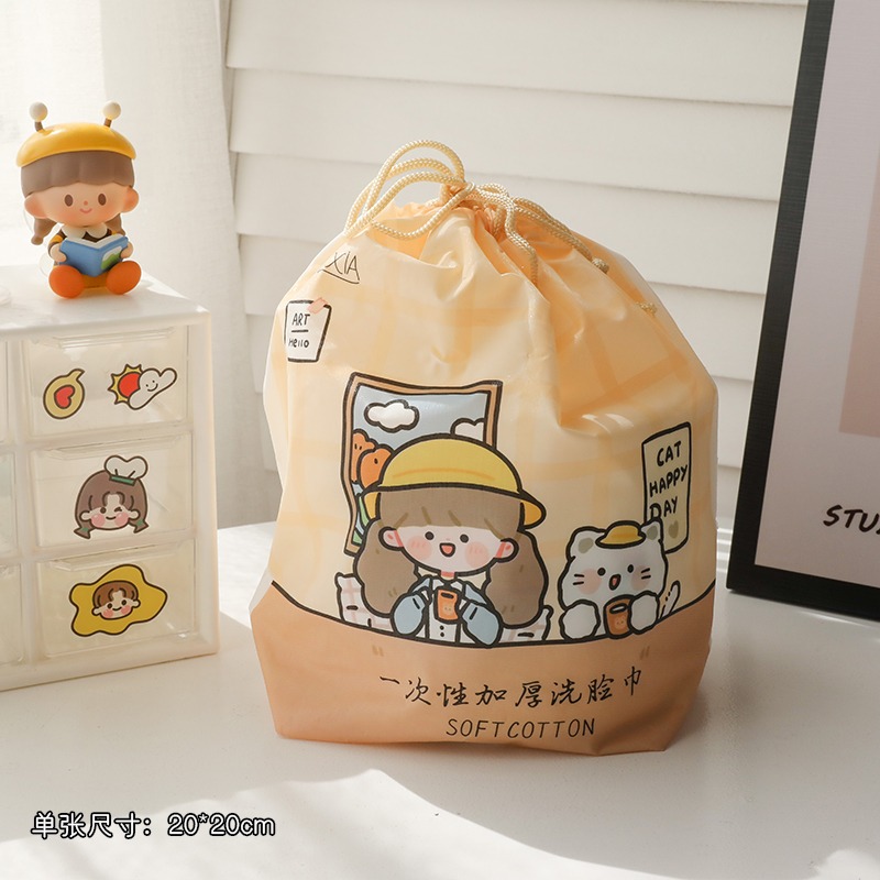 抽取式加厚洗臉巾一次性純棉柔巾捲筒式無菌潔面巾女卸妝棉擦臉巾-細節圖9