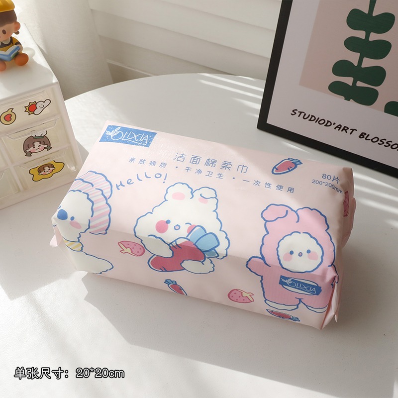 抽取式加厚洗臉巾一次性純棉柔巾捲筒式無菌潔面巾女卸妝棉擦臉巾-細節圖10