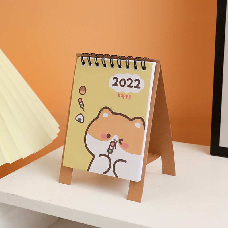 2022虎年可愛迷你小臺歷桌面擺件ins卡通創意學生打卡計劃本日歷-細節圖6