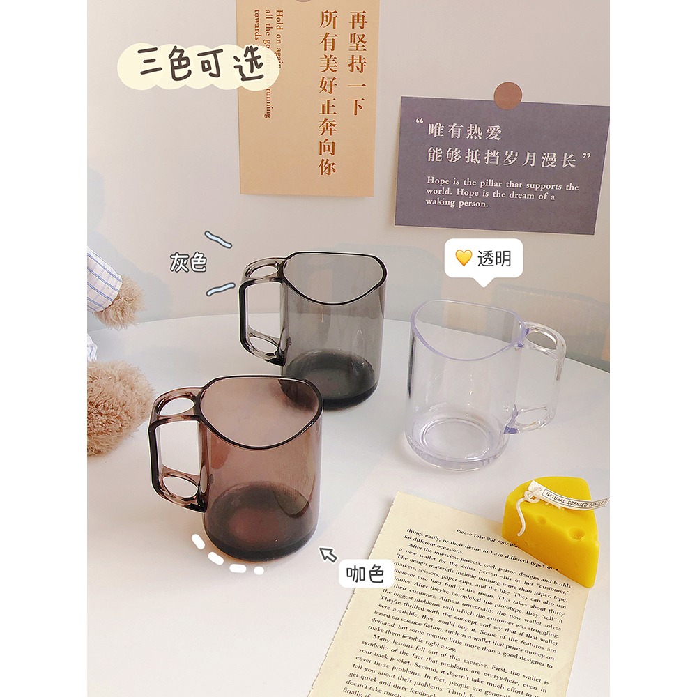 ins風簡約創意漱口杯透明加厚洗漱牙具 學生牙刷杯子情侶家用牙缸-細節圖4