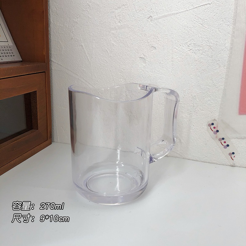 ins風簡約創意漱口杯透明加厚洗漱牙具 學生牙刷杯子情侶家用牙缸-細節圖6