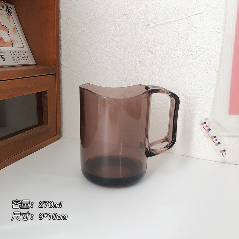 ins風簡約創意漱口杯透明加厚洗漱牙具 學生牙刷杯子情侶家用牙缸-細節圖7
