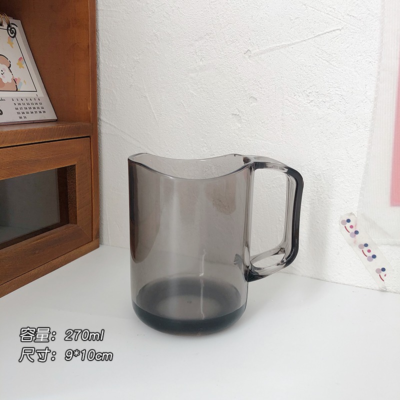 ins風簡約創意漱口杯透明加厚洗漱牙具 學生牙刷杯子情侶家用牙缸-細節圖8
