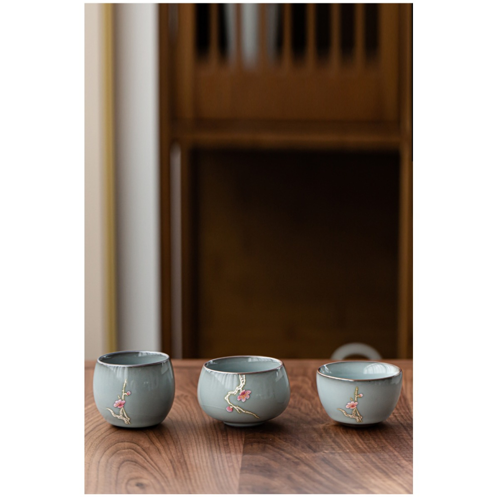 官窯茶杯大號主人杯單杯鐵胎冰裂紋開片陶瓷功夫茶杯品茗杯禮盒裝-細節圖10