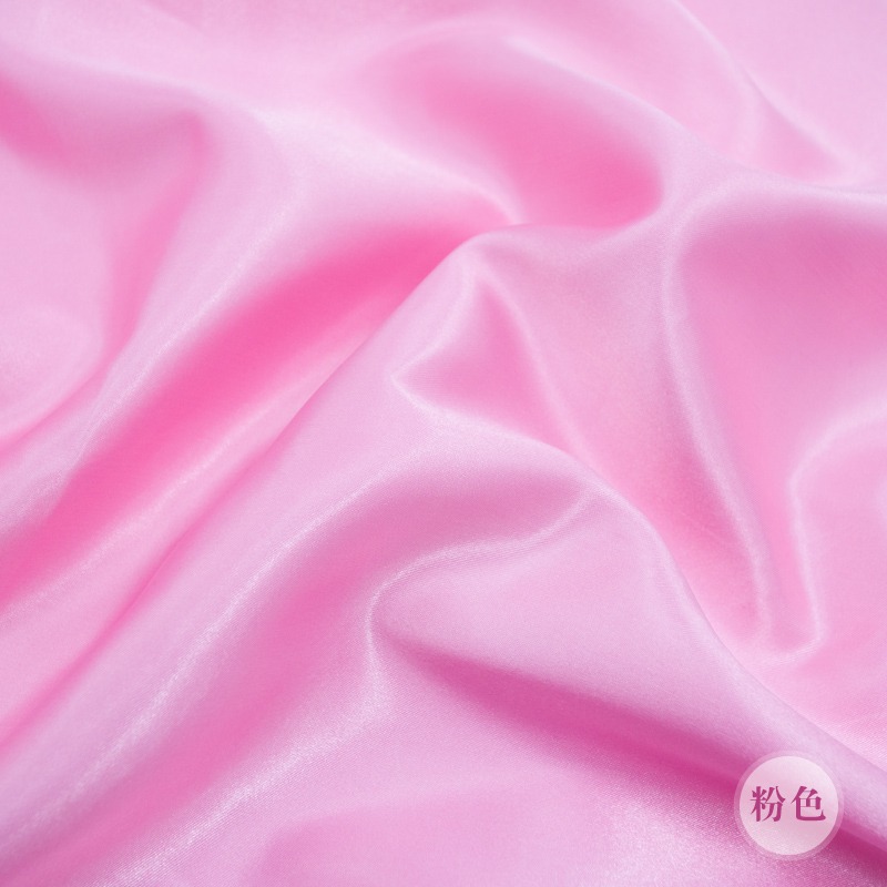 綢緞布料色丁紅綢布服裝裏子布婚慶剪綵舞臺窗簾裝飾布表演服面料-細節圖9