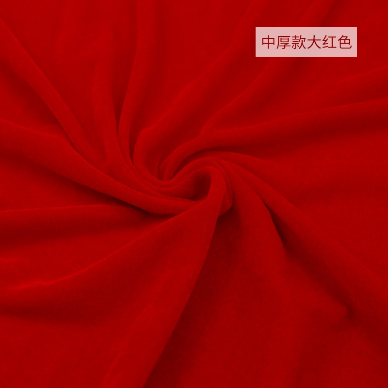 金絲絨布料加厚絨布面料紅色黃色佛布加寬展示布窗簾擺攤會議桌布-細節圖6