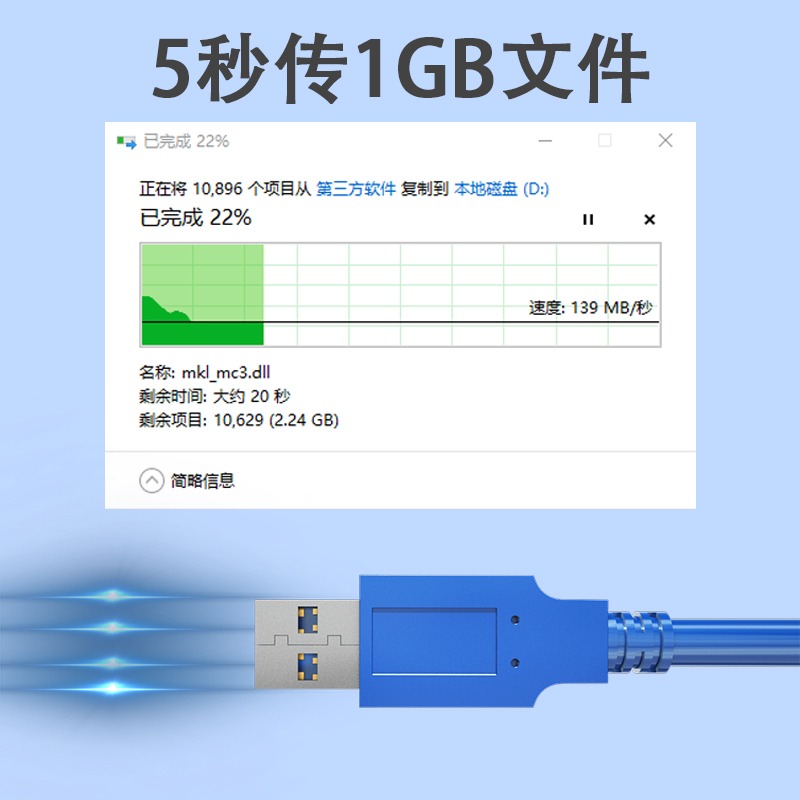 USB2.0延長線帶信號放大器公對母usb2.0延長器數據線USB3.0加長線usb3.0延長線公對母2.0接口數據線高-細節圖3