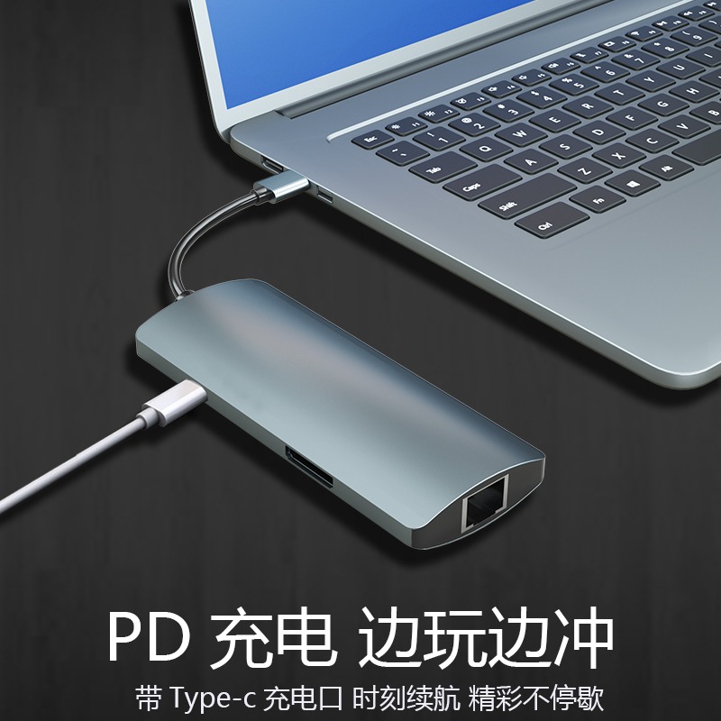 Type-c轉HDMI/VGA/USB蘋果macbook電腦iPad投影儀NI轉換器DP轉接手機連接電視顯示器線雷電拓展-細節圖4