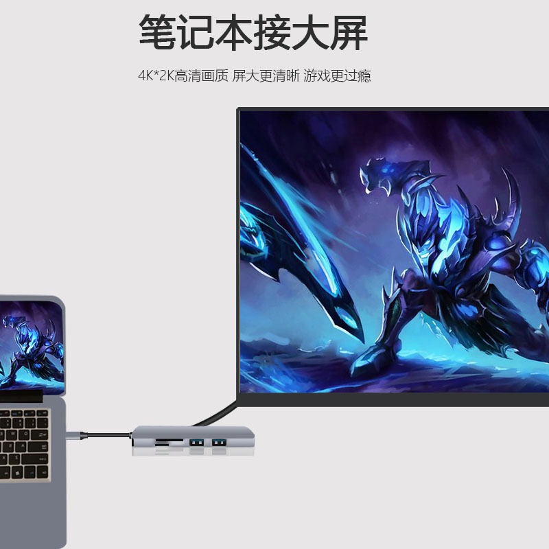 Type-c轉HDMI/VGA/USB蘋果macbook電腦iPad投影儀NI轉換器DP轉接手機連接電視顯示器線雷電拓展-細節圖5