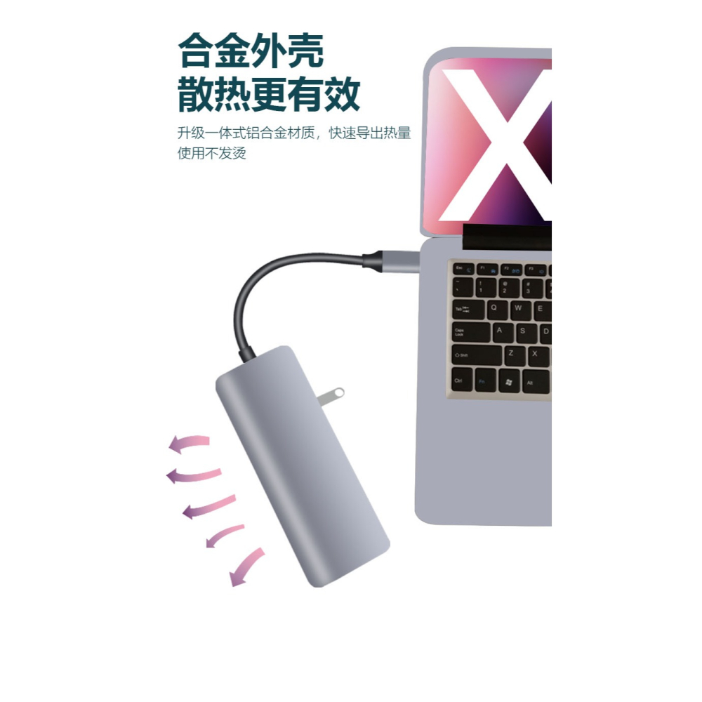 Type-c轉HDMI/VGA/USB蘋果macbook電腦iPad投影儀NI轉換器DP轉接手機連接電視顯示器線雷電拓展-細節圖10