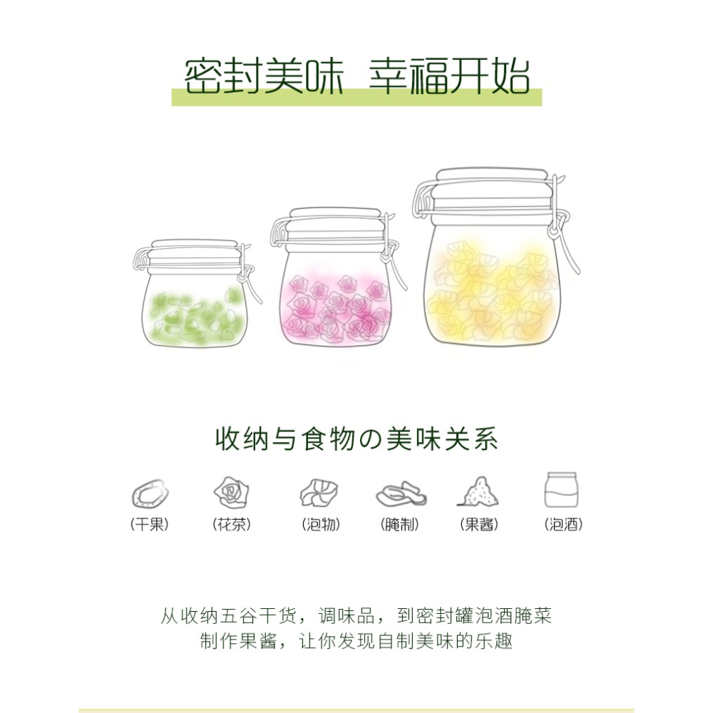 抖音網紅密封罐玻璃瓶家用蜂蜜檸檬百香果泡菜壇子泡酒酵素桶糖罐-細節圖7