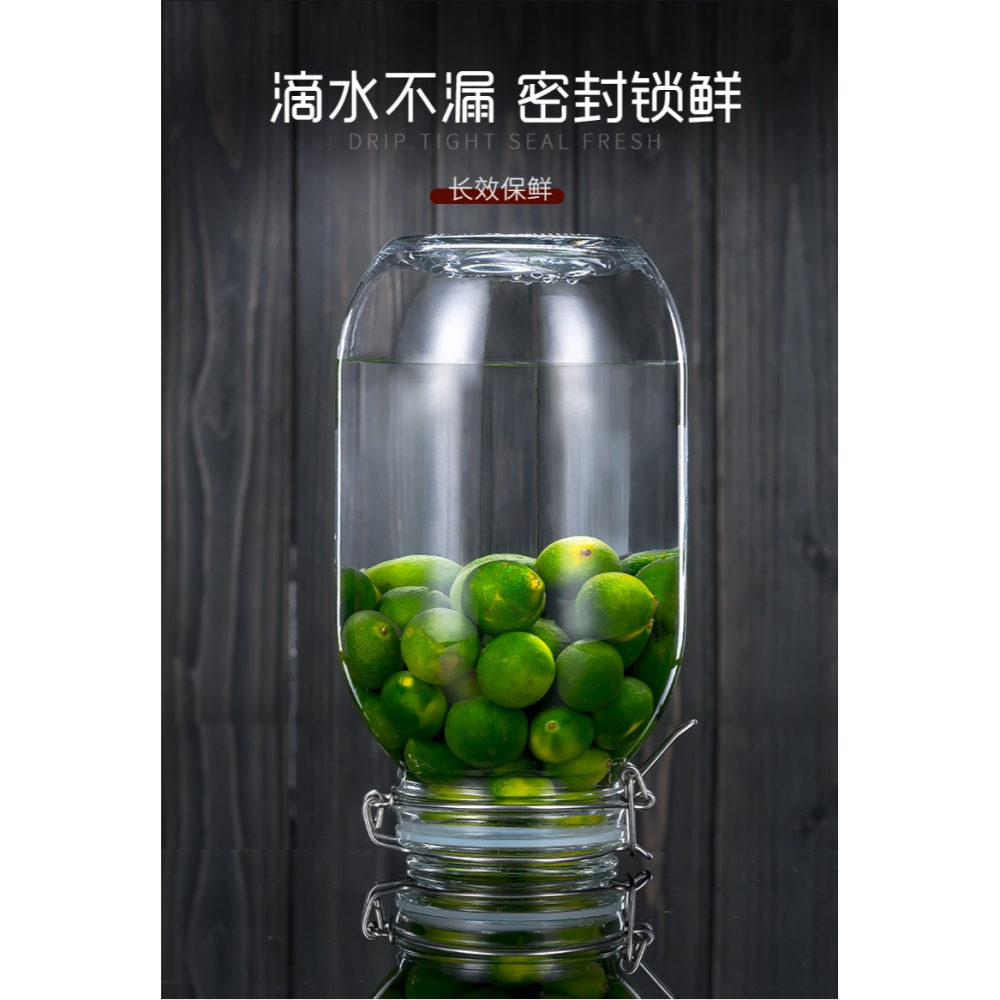 泡酒玻璃瓶專用酒瓶家用密封帶蓋釀酒果酒罐青梅楊梅酒空瓶發酵罐-細節圖8