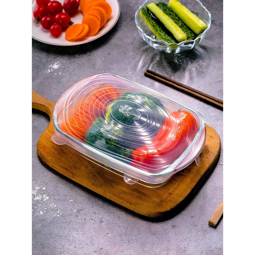 西瓜硅膠保鮮蓋家用食品級碗蓋密封蓋微波爐加熱蓋子保鮮膜可拉伸-細節圖5