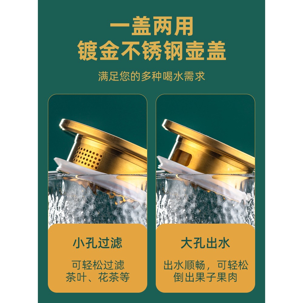 復古太陽花浮雕杯金邊玻璃杯家用北歐簡約喝水杯茶杯客廳杯子套裝-細節圖4