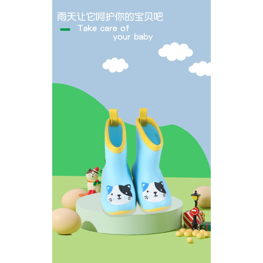小黃鴨兒童雨鞋男童女童防滑幼兒園小孩水鞋小童水鞋寶寶鴨子雨鞋-細節圖6