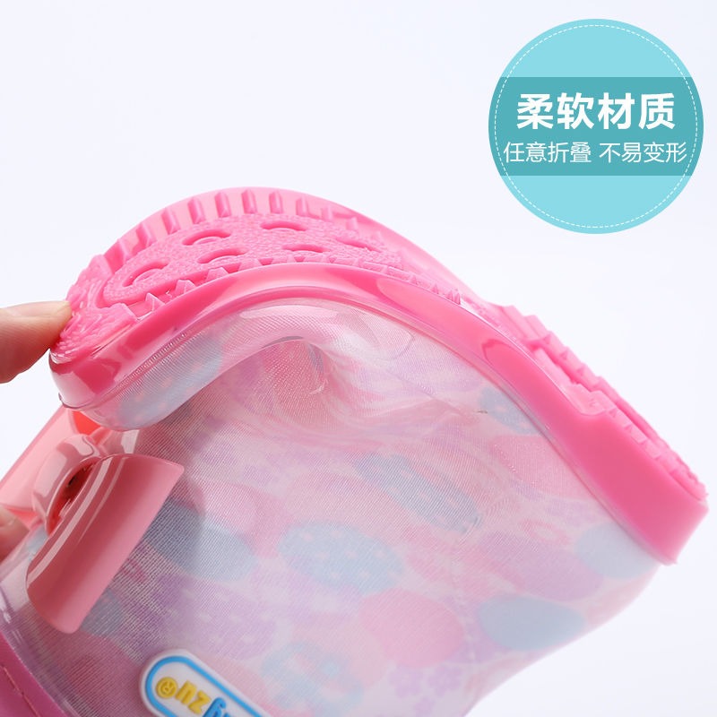 兒童雨鞋男童女童雨靴幼兒園寶寶小學生超輕便攜防滑透明四季水鞋-細節圖10