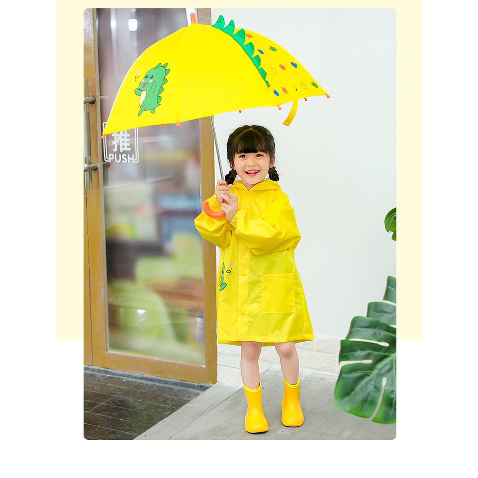 兒童雨傘幼兒園寶寶男女童小孩學生卡通上學小傘輕便恐龍調皮龍傘-細節圖10