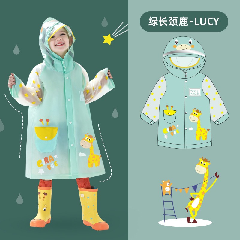 兒童雨衣女童幼兒園男童小學生加厚上學雨披小孩寶寶全身防水-細節圖5