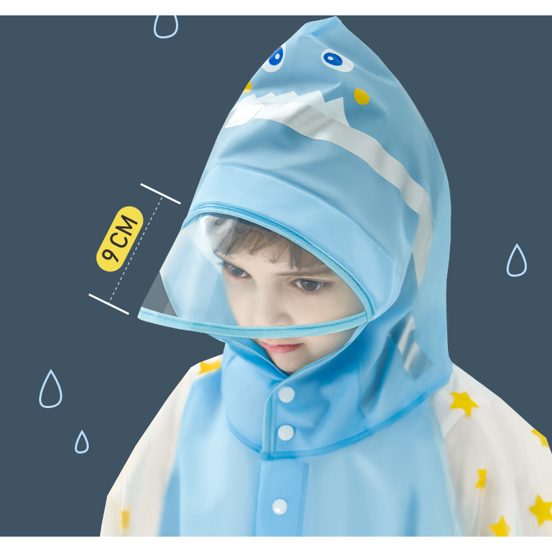 兒童雨衣女童幼兒園男童小學生加厚上學雨披小孩寶寶全身防水-細節圖10