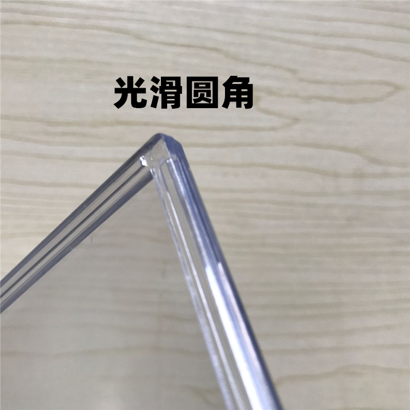 雙層透明亞克力A4照片盒標簽相框插槽有機塑料展示臺簽職務牌崗位-細節圖3