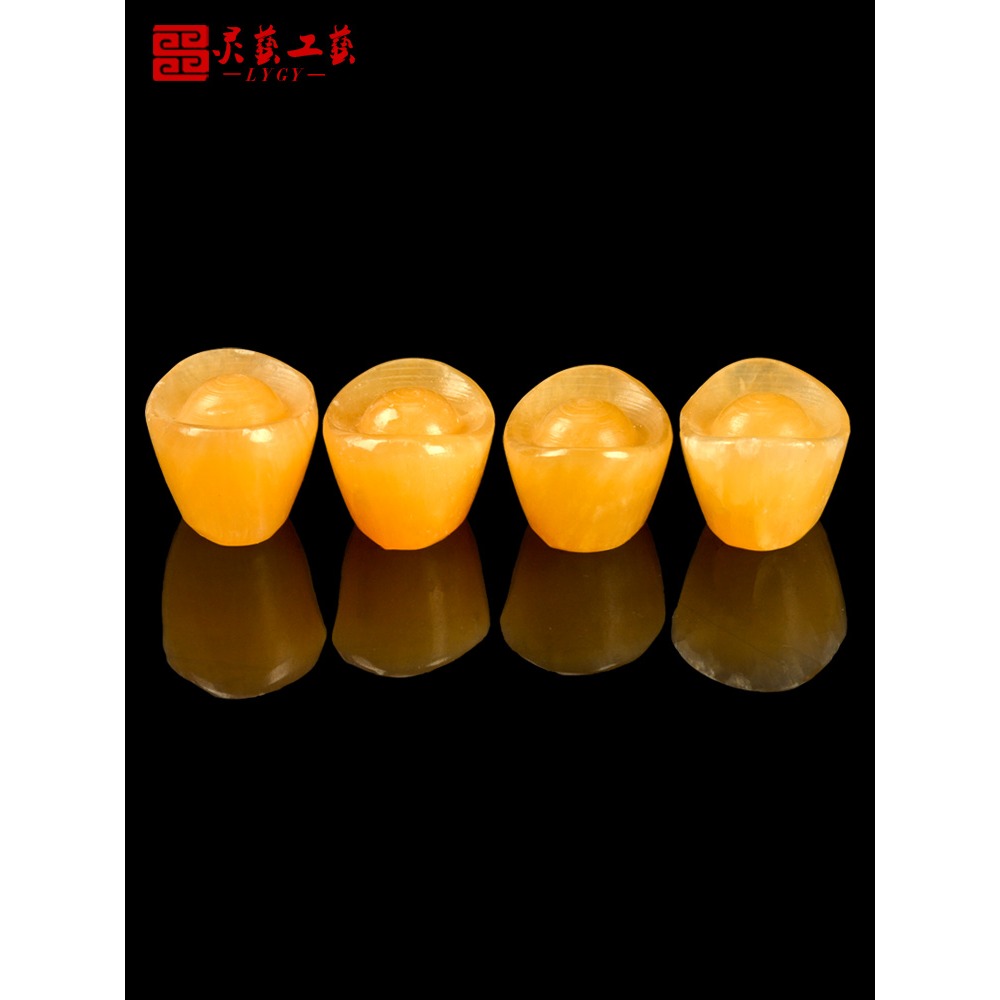 天然米黃玉隨葬品陪葬品下葬殯葬用品骨灰盒墓地用品死人白事喪葬-細節圖3
