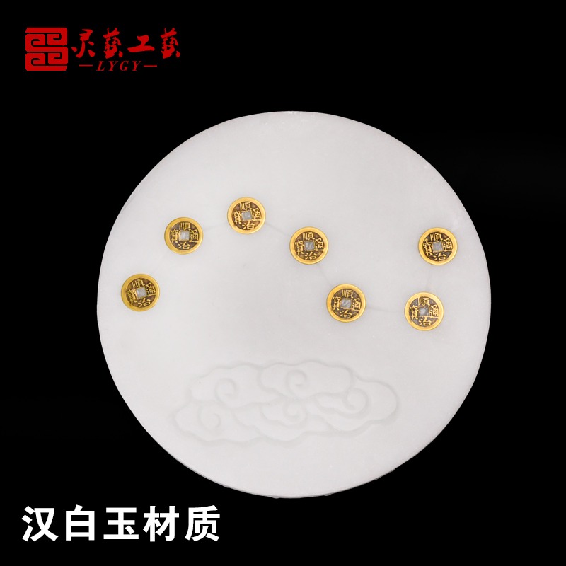 骨灰壇罐底座大號小號陶瓷蓮花座骨灰盅骨灰盒配件壇子骨灰桶墊板-細節圖2
