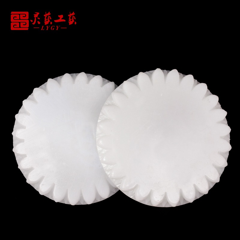 骨灰壇罐底座大號小號陶瓷蓮花座骨灰盅骨灰盒配件壇子骨灰桶墊板-細節圖3