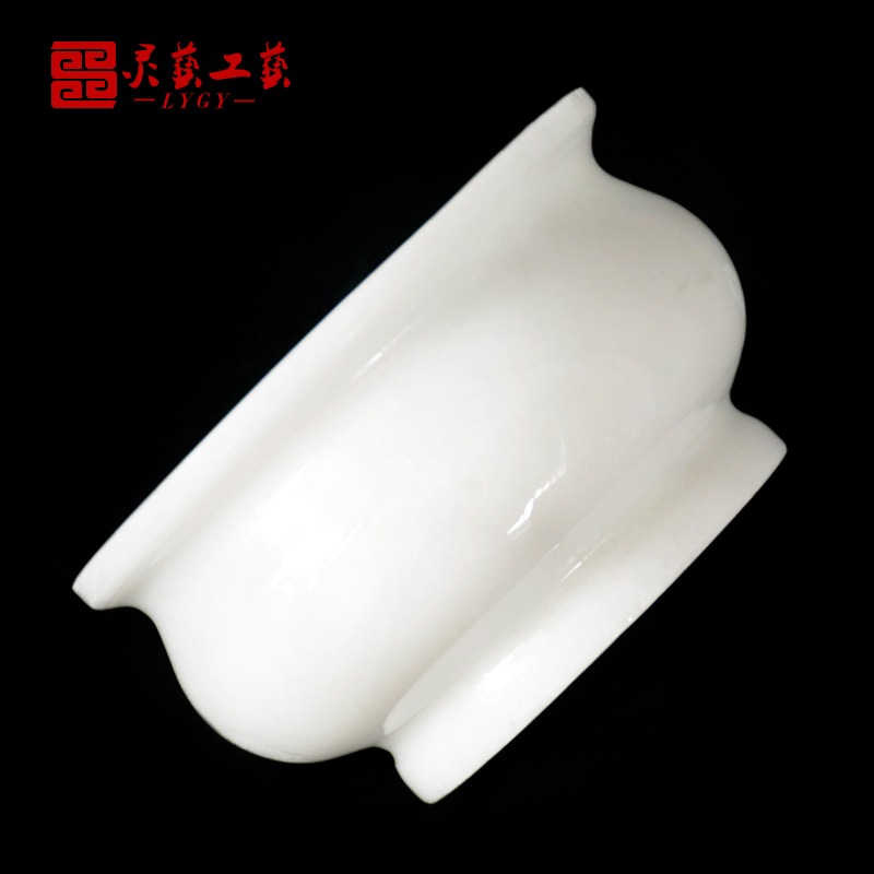 墓地用品骨灰盒擺件香爐純天然漢白玉黑墨玉黑香爐多種尺寸材質-細節圖2