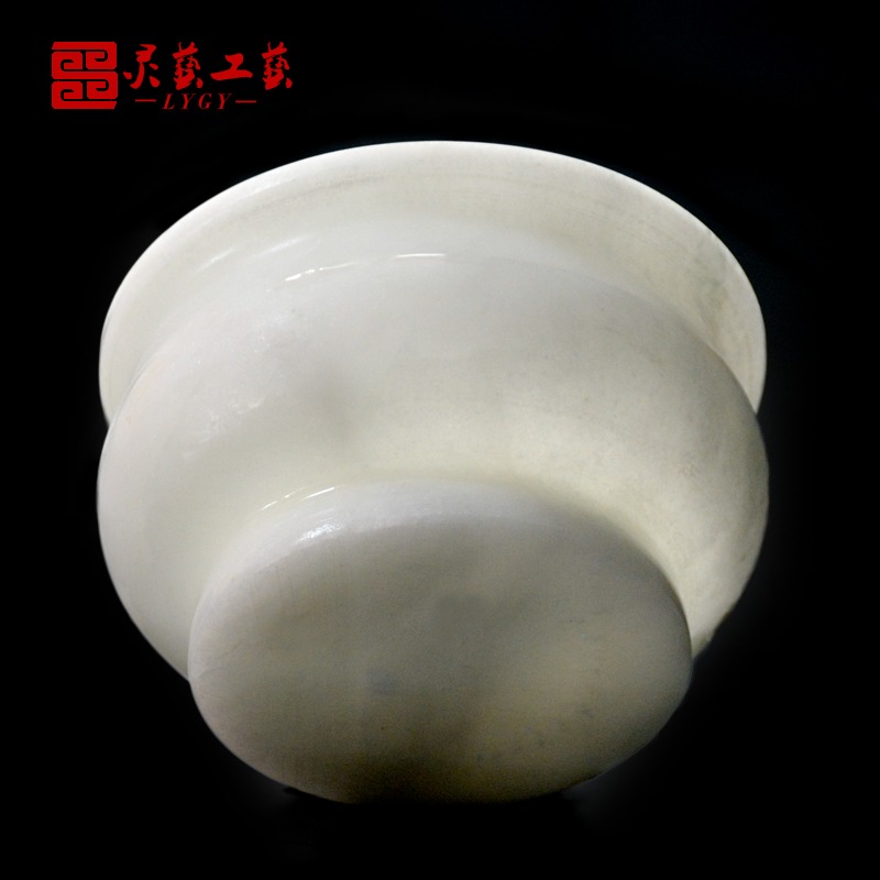 墓地用品骨灰盒擺件香爐純天然漢白玉黑墨玉黑香爐多種尺寸材質-細節圖4