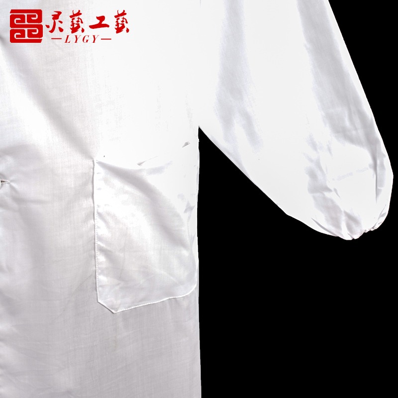 精品孝衣白大褂男女通用長袖喪葬守教孝服去世葬禮服白事喪事-細節圖3