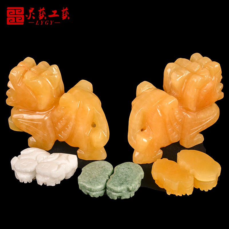 隨葬下葬喪葬殯葬陪葬用品墓地用品祭祀護陵貔貅骨灰盒前擺件貢品-細節圖2