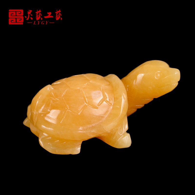 純天然米黃玉隨葬品陪葬下葬安葬殯葬用品平安龜烏龜仙龜墓地用品-細節圖3
