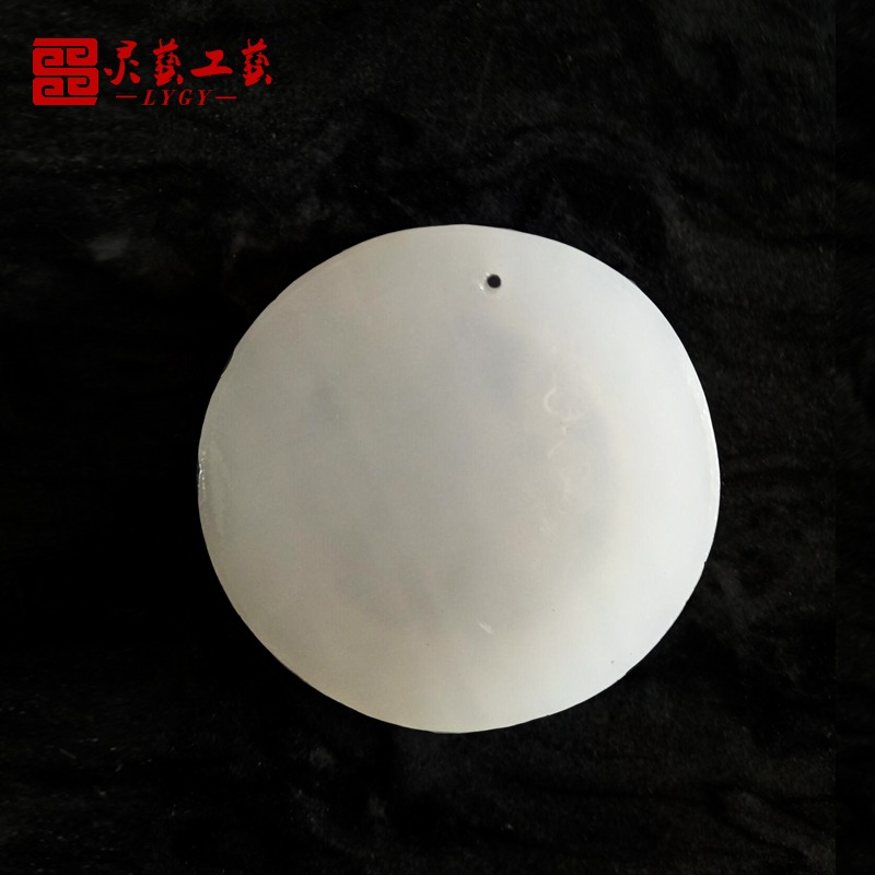 骨灰盒擺件天然阿富汗白玉福字項墜福到子孫蔭陰後代骨灰用品-細節圖4