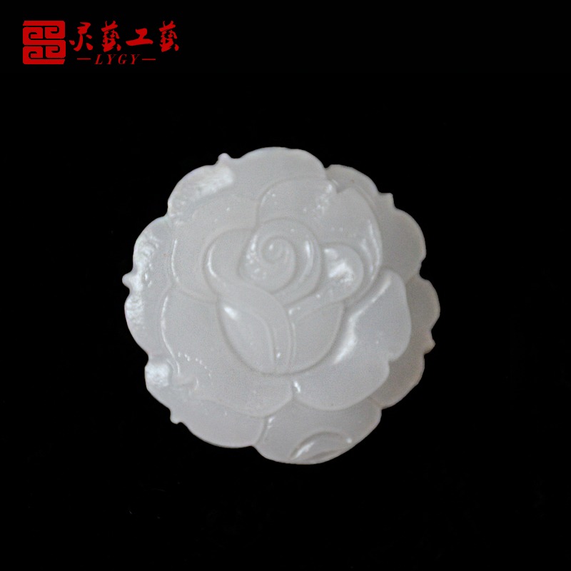 蓮花荷花高雅純潔殯葬用品祭祀白事天然阿富汗玉石陪葬隨葬品喪葬-細節圖2