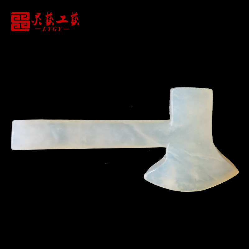 岫玉小斧頭白事祭祀硬料骨灰盒隨葬陪葬品墓地下葬用品鎮墓守靈-細節圖3
