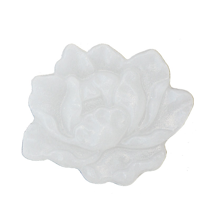 天然玉石漢白玉荷花蓮花擺件殯葬用品助運骨灰盒隨葬殯葬用品下葬-細節圖5
