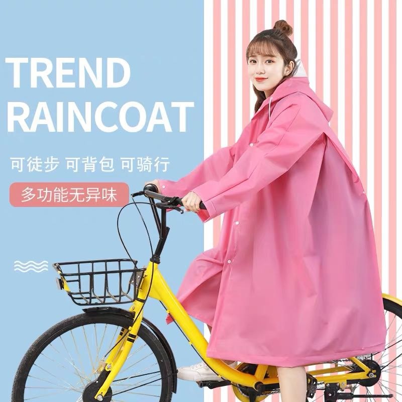 抖音ins雨衣女成人韓國徒步學生單人男騎行電動電瓶車自行車雨披-細節圖5