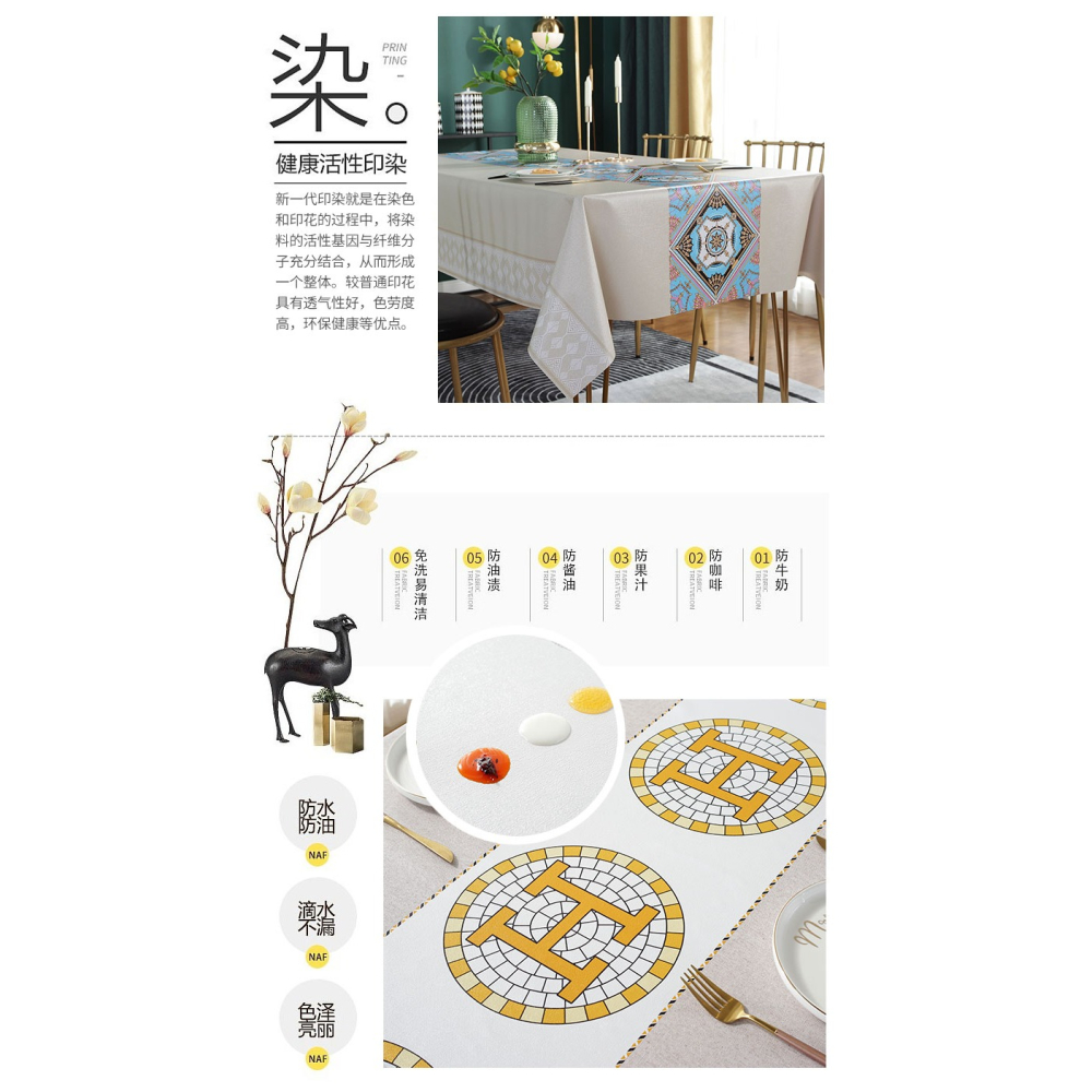 桌布防水防油免洗北歐家用長方形茶幾餐桌布書桌ins風pvc臺布桌墊-細節圖10