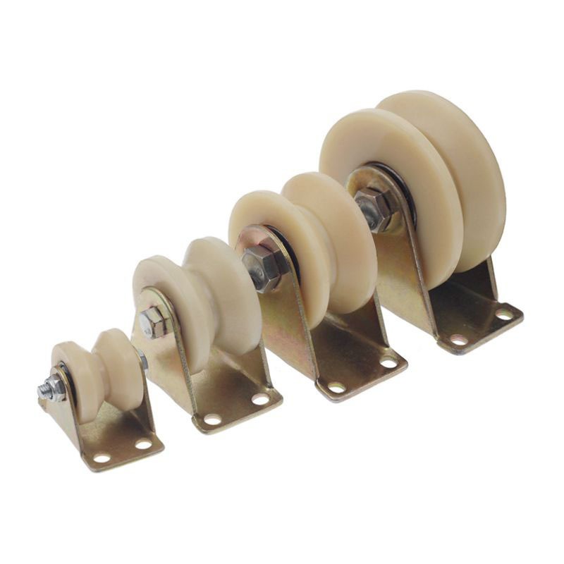 V型U型H型尼龍軌道輪 U型槽輪尼龍滑輪 角鐵軌道輪移門滑輪導向輪-細節圖4