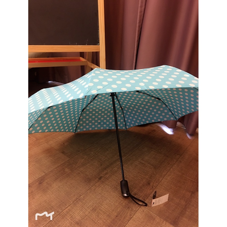 ins韓國風小清新波點全自動三折折疊傘晴雨兩用可愛潮男女加固傘-細節圖4