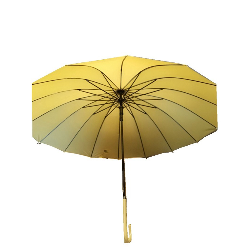 INS純色長柄16骨小清新晴雨兩用長柄傘森系日系超大抗風復古雨傘-細節圖5
