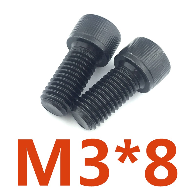 M3M4M5M6M8】12.9級內六角螺絲高強度全牙螺釘圓柱頭杯頭發黑螺栓-細節圖10