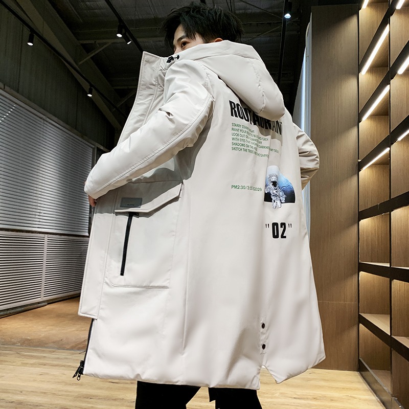 棉衣男2021新款冬季中長款加厚青少年外套潮流韓版衣服羽絨服棉襖-細節圖3