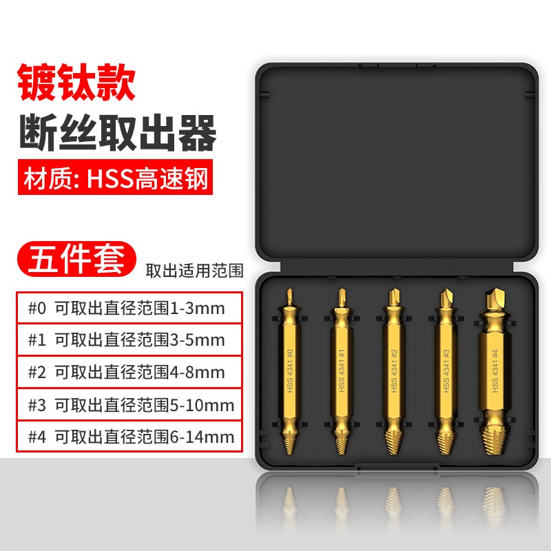 斷頭螺絲取出器修滑絲起子滑牙取螺絲拆除工具起子雙頭斷絲取絲器-細節圖8