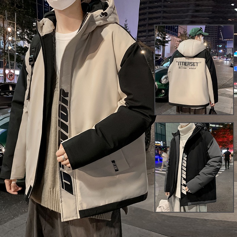 棉衣男士冬季2021新款寬松韓版潮流ins加絨加厚棉襖羽絨棉服外套-細節圖3