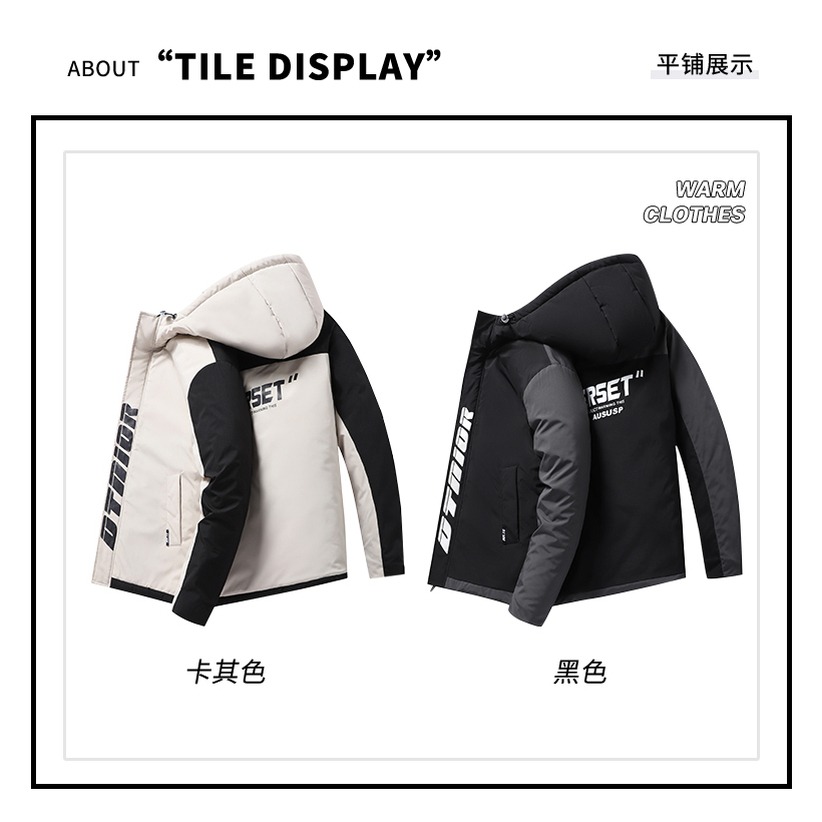 棉衣男士冬季2021新款寬松韓版潮流ins加絨加厚棉襖羽絨棉服外套-細節圖10