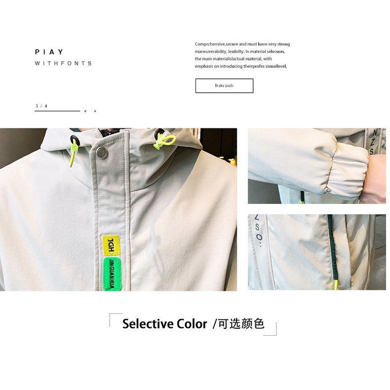 男士加絨加厚外套秋冬季潮牌工裝青少年學生2021新款羽絨棉服夾克-細節圖9